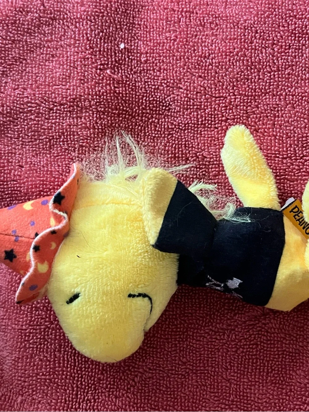 Peanuts Snoopy & Woodstock Halloween Plush Duo - Red, White, Yellow, Black